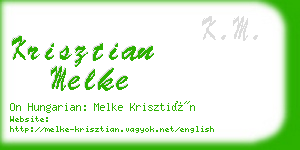 krisztian melke business card